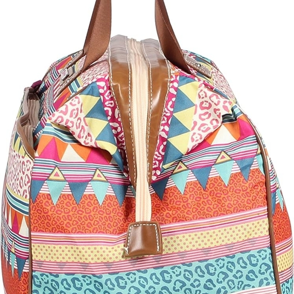 Lily Bloom Rolling Duffle Bag Luggage With Wheels And Pull Handle LARGE Travel - Picture 4 of 6